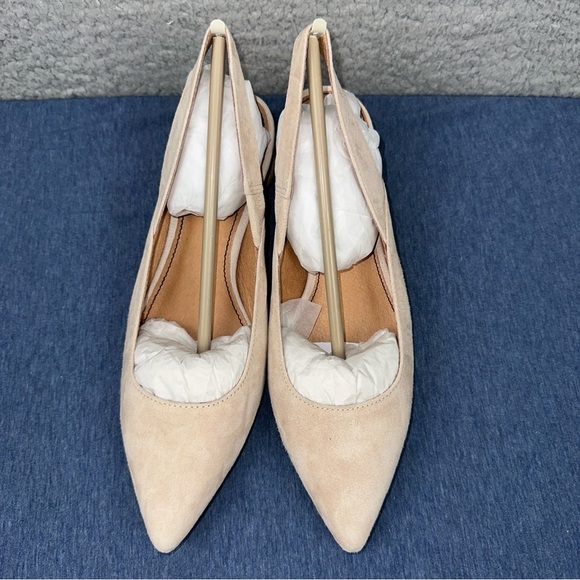 Matiko Shoes Circa Womens EUR 36 US 6 Peach Pointed Toe Slingback Sphere Heel NW - Picture 5 of 7